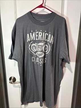 Sonoma Charcoal Gray Motorcycle Graphic Tee NWOT